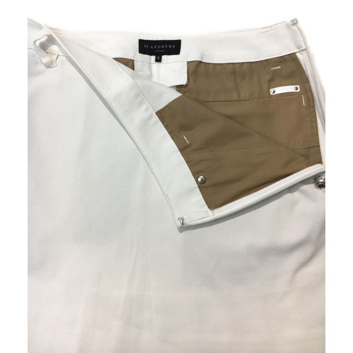 St.Andrews - coco 中古 セントアンドリュース StANDREWS レディース スカート S 白  ホワイト プリーツ St.Andrews - coco 中古 セントアンドリュース StANDREWS
