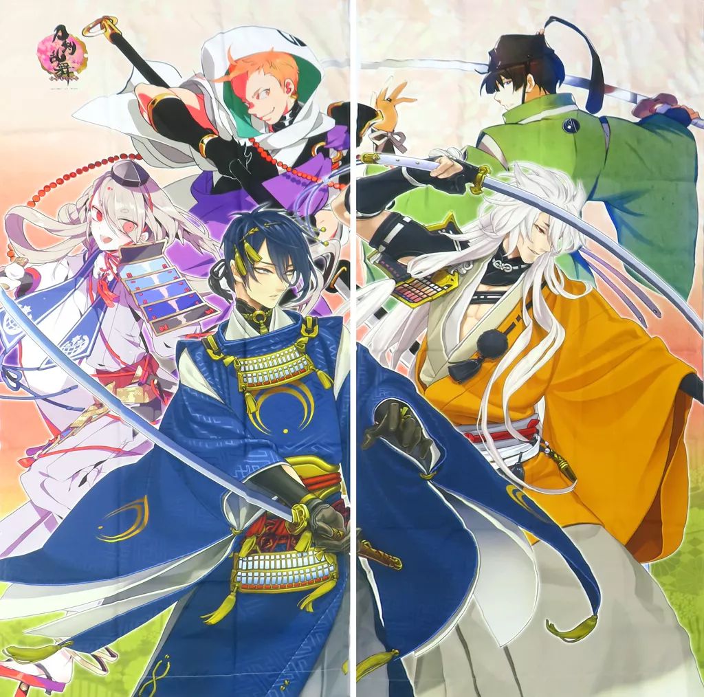 カーテン タッセル 刀派三条カーテン 約100×220cm|2枚組|遮光なしタイプ|タッセル×2 刀剣乱舞-ONLINE-