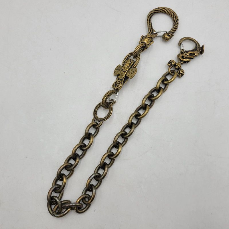 品 GALCIA×GANGSTERVILLE ガルシア×ギャングスタービル GSG-WC001B SKULL-DEVIL-MARIA BRASS WALLET CHAIN ウォレット チェーン 192-251002-cs-14-izu