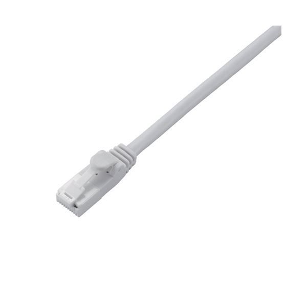 CAT6対応 爪折れ防止 LANケーブル 10m／簡易パッケージ仕様（ホワイト） 
