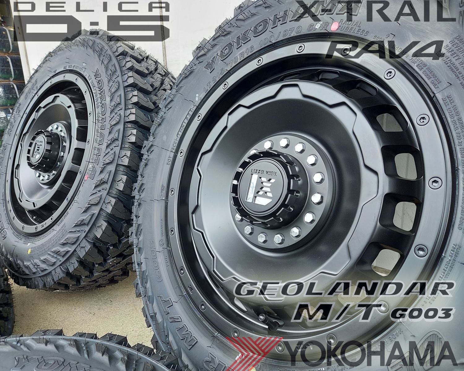 クロスロード プリウスα フォレスター XV ヨコハマ ジオランダー MT G003 215/70R16 225/70R16 16インチ  タイヤホイールセット LEXXEL レクセル SwaGGer スワッガー - メルカリ