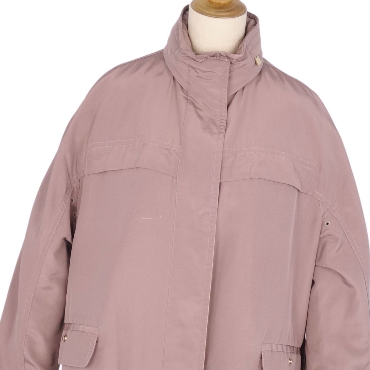 ロロピアーナ Loro Piana ロングコート ジップアップ シルク コットン  