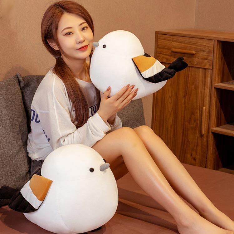 ふわふわ ぬいぐるみ シマエナガ アニマル 雀人形 おもちゃ