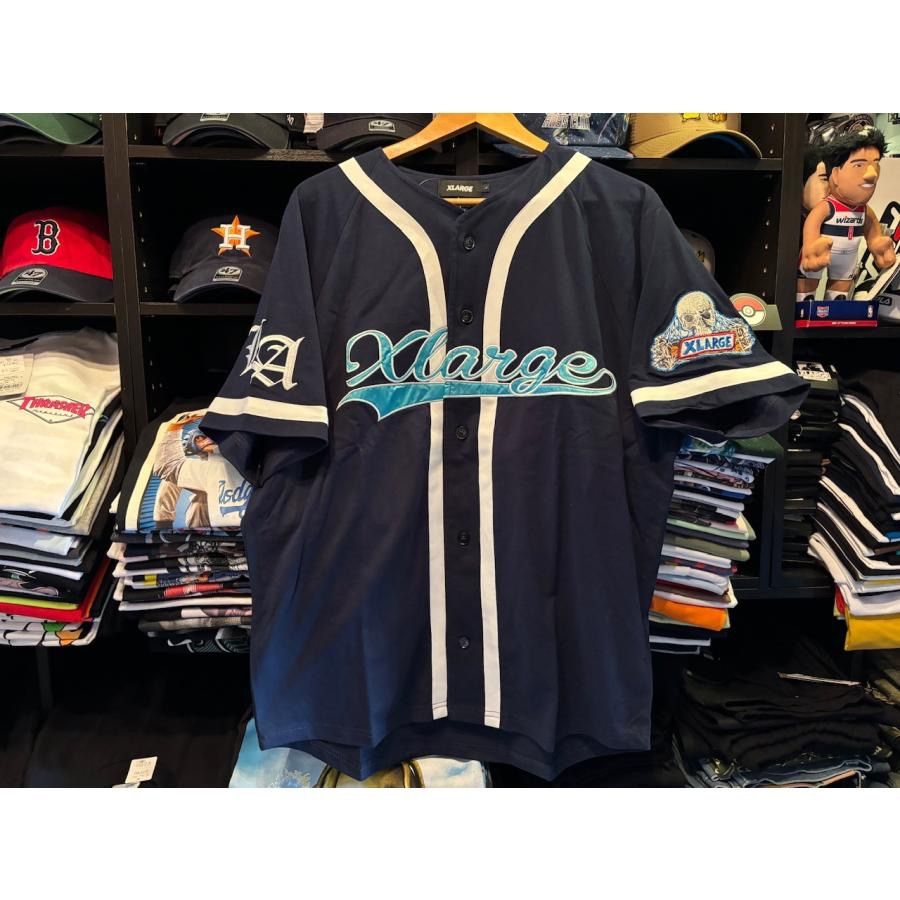 【未使用品】XLARGE BASEBALL SHIRT EMBROIDERED 未使用品】XLARGE BASEBALL SHIRT EMBROIDERED ウェア