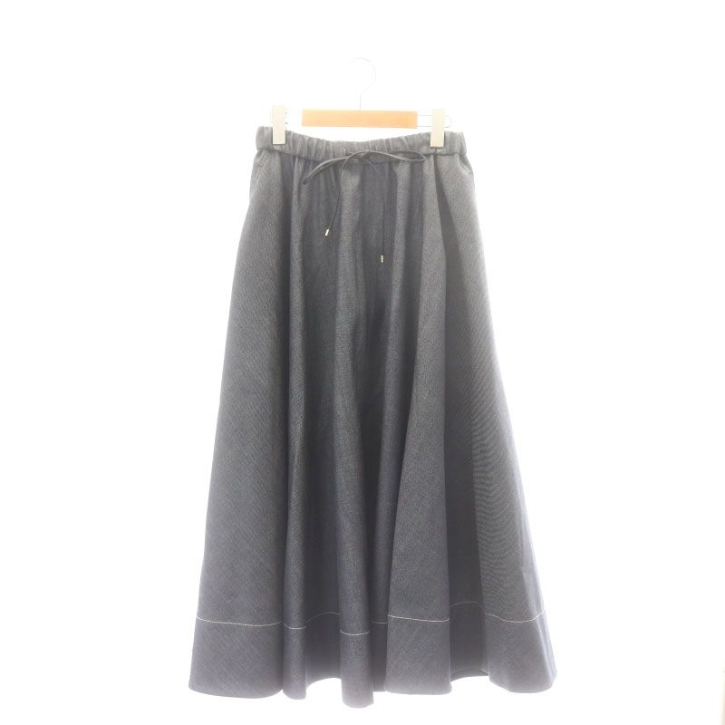 エブール ebure 23AW デニムライクウールサーキュラースカート エブール ebure 23AW デニムライクウールサーキュラースカート