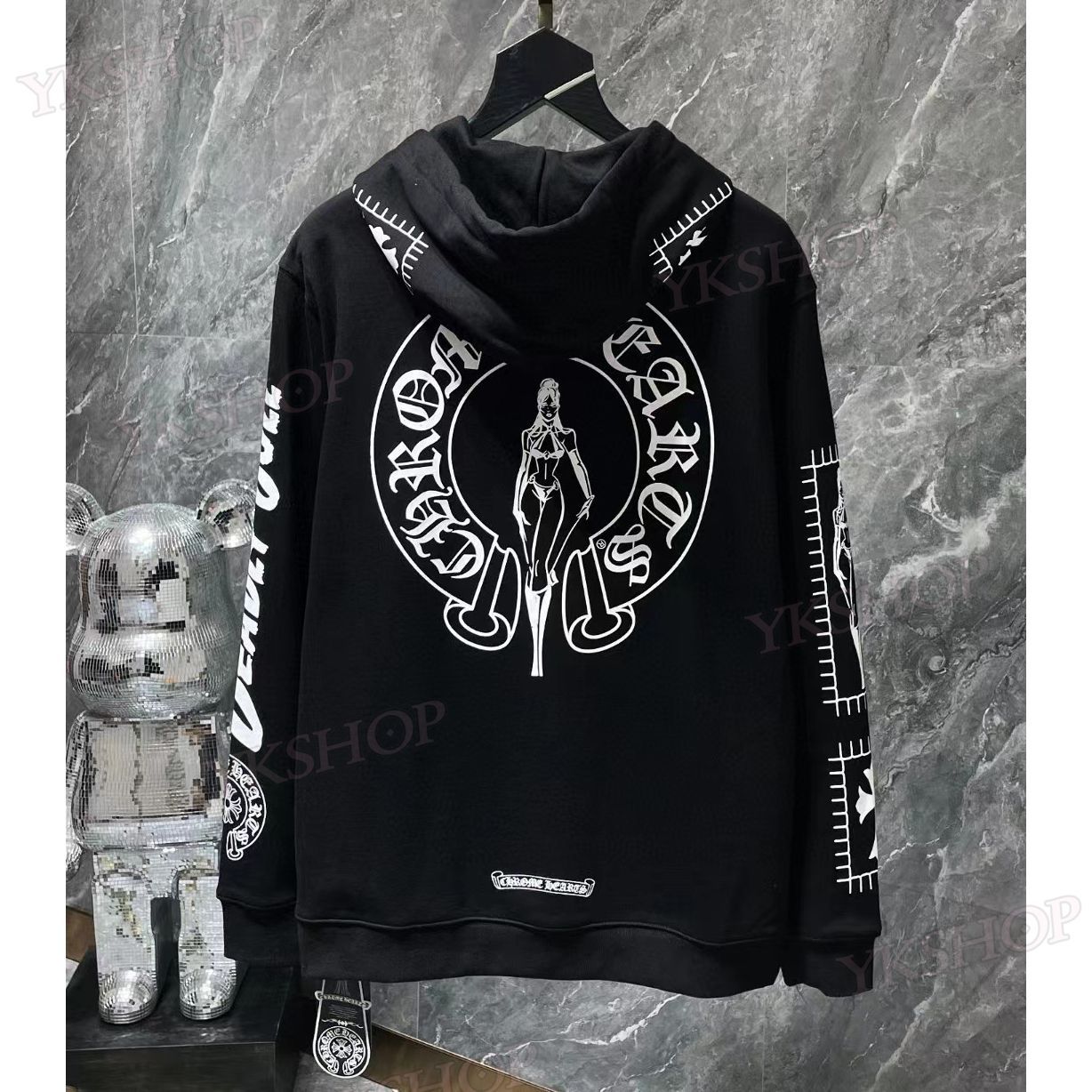 Chrome Hearts | クロムハーツ ジップパーカー フード付き  ジッパーアップ メンズ  フーディフード付き スウェットシャツ 男女兼用 秋着