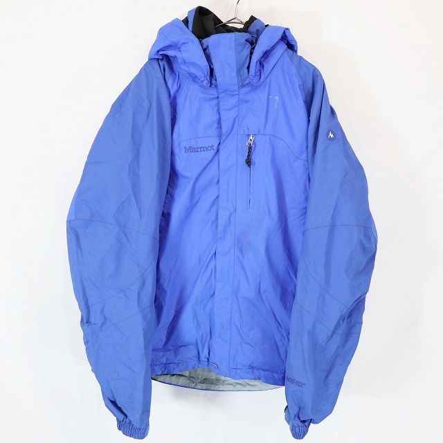 90s Marmot マーモット ライナー付き GORE-TEX マウンテンパーカージャケット アウトドア ブルー ( メンズ L ) 中古 古着  4/ m8757