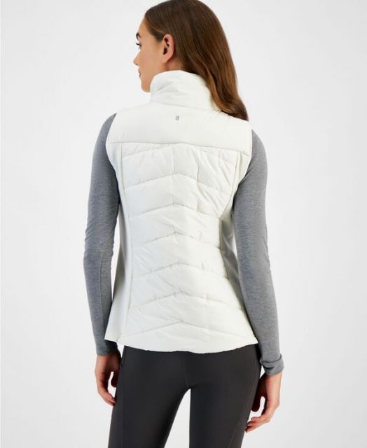 イデオロギー レディース ベスト トップス Women s Sleeveless Zip-Front Puffer Vest Tofu