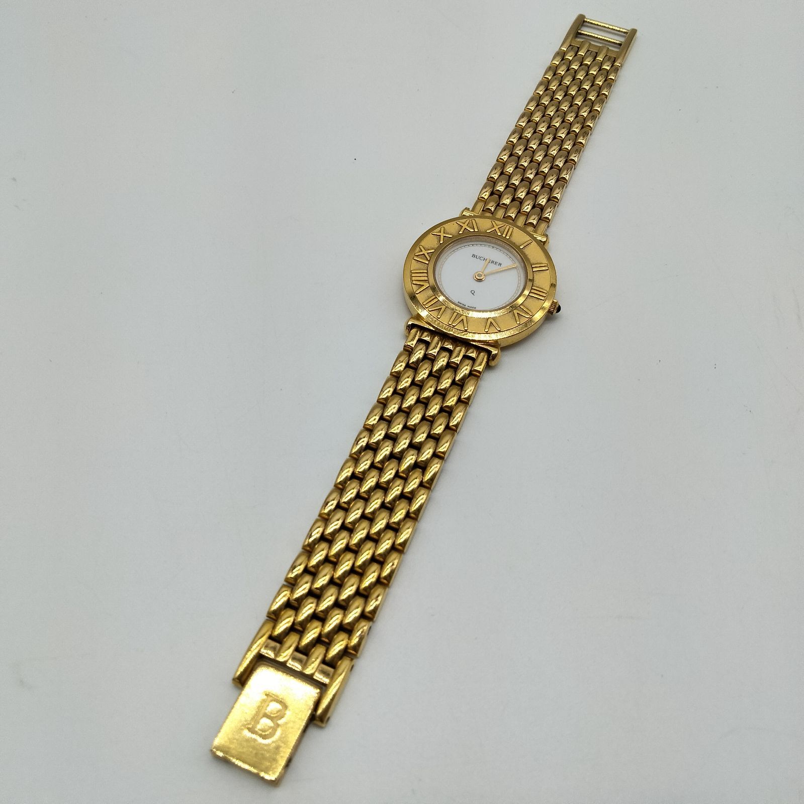 ★ アンティーク 18K BUCHERER ブヘラ レディース 腕時計★不動品 ✨️BUCHERER✨ブヘラ アンティーク ローマンベゼル レディース