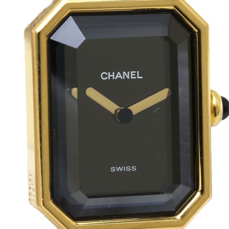 CHANEL シャネル プルミエール Mサイズ H0001 483011003【電池交換済】 GP(ゴールドメッキ)x革 レディース /130269【中古】【腕時計】 - メルカリ