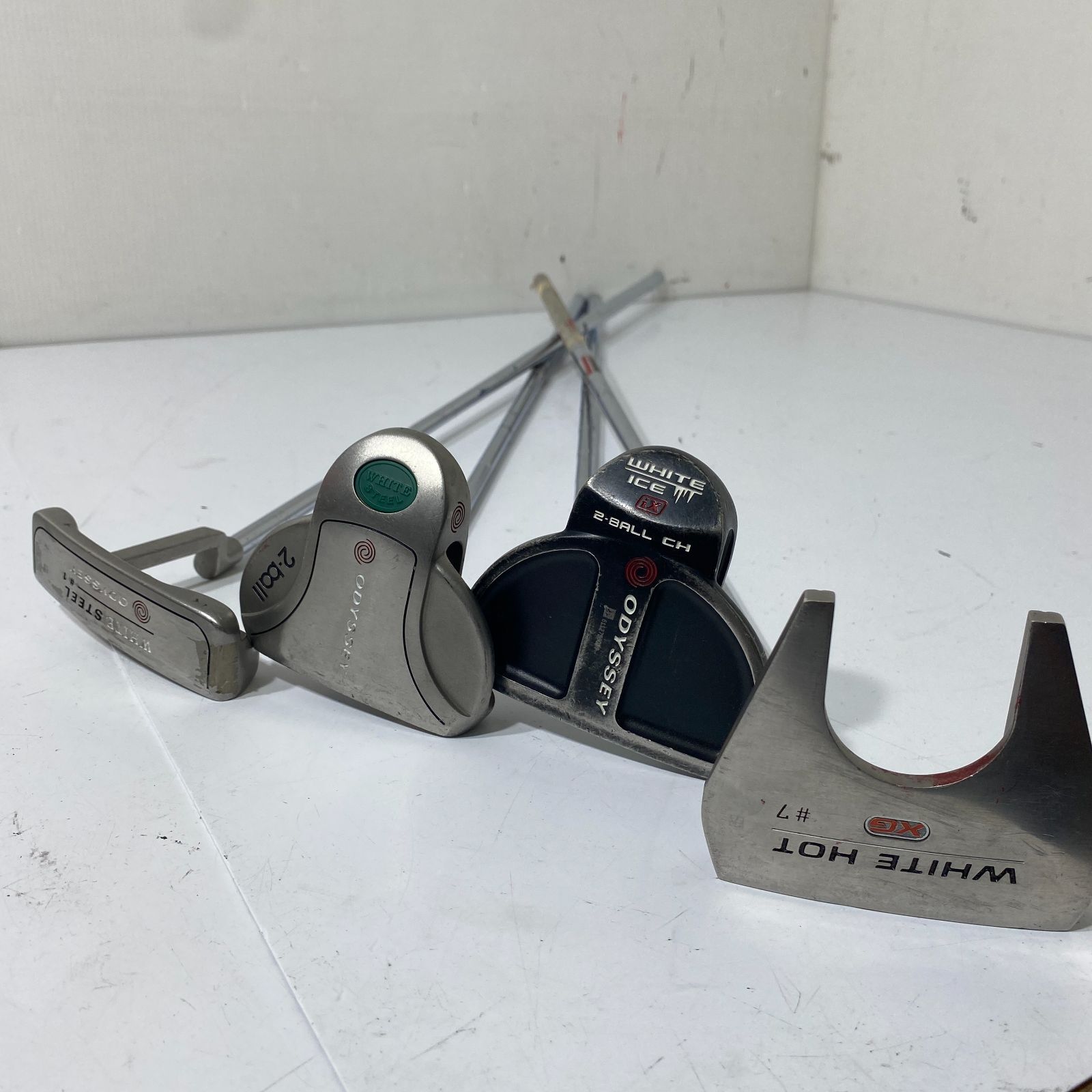 ODYSSEY オデッセイパター大量まとめ 2 ball |WHITE STEEL ♯1 | 2 ball | WHITE ICE iX 2 ball CH | WHITE HOT XG ♯7 純正スチール BBR0919|大0526
