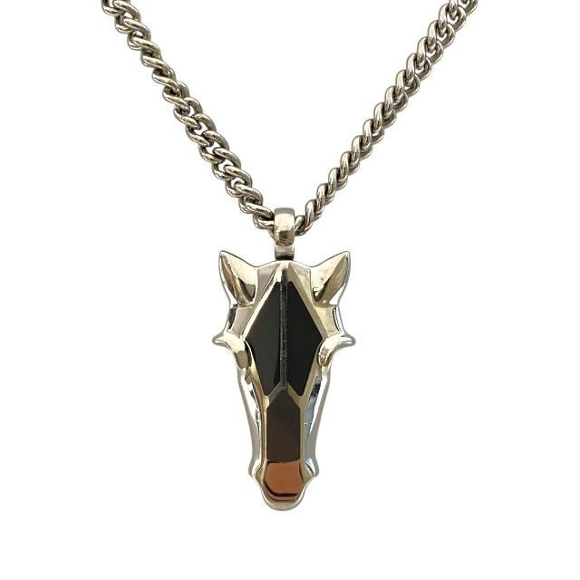 HERMES エルメス ネックレス デストリエホース ヘッド メタル シルバー HERMES エルメス ホースヘッドネックレス SV シルバー 18.1g