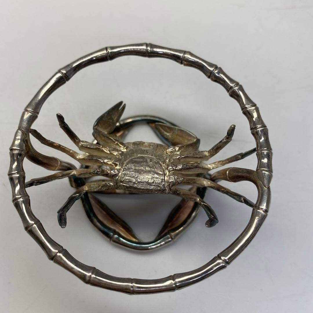 一ノ瀬宗辰　南鐐笹蟹　蓋置　76g  トコカト　東さ6-0724① 一ノ瀬宗辰 南鐐笹蟹 蓋置 76g トコカト 東さ6-0724① - メルカリ