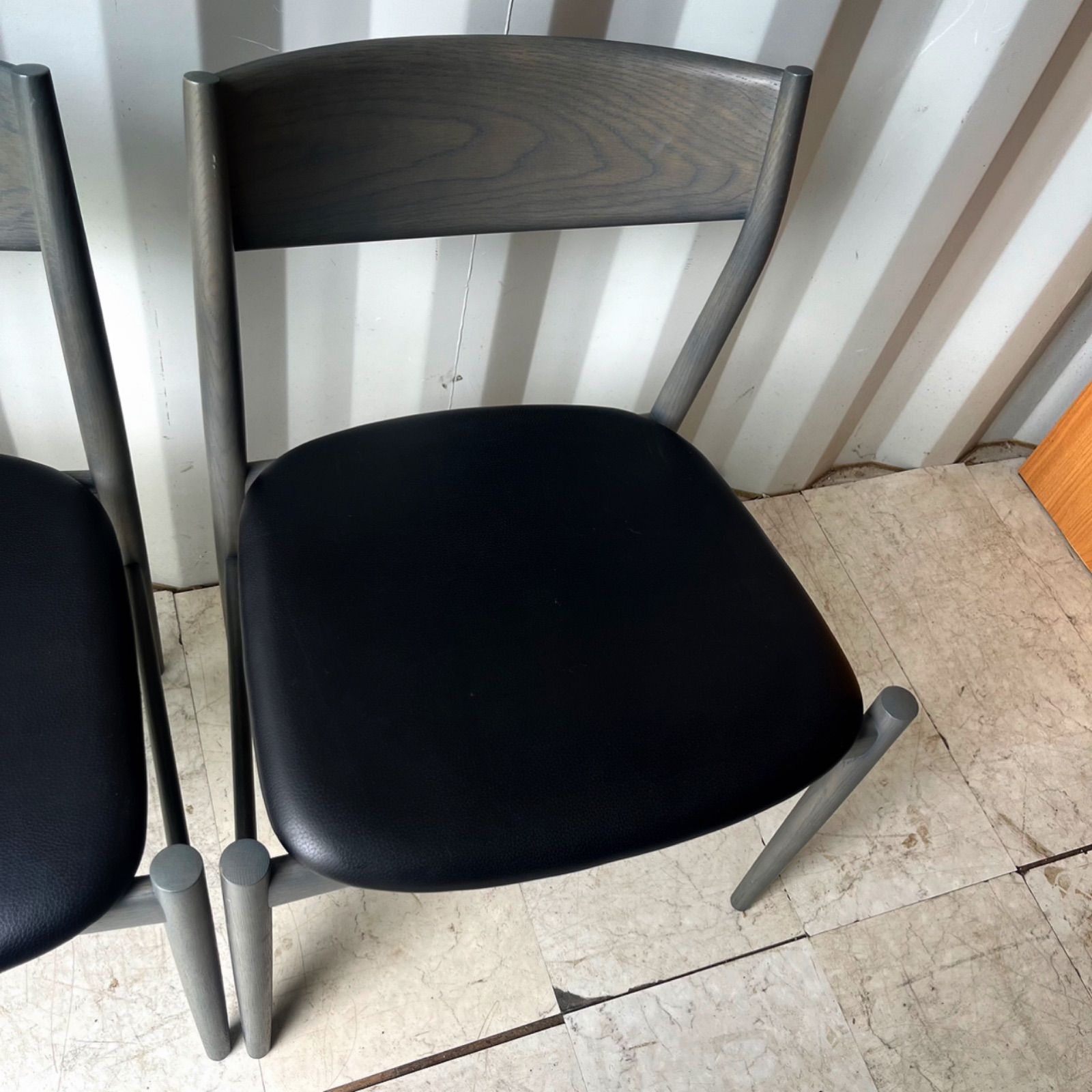 取付無料！カンディハウス 深澤直人 カムイLUX 本革ダイニングチェア2脚✨ 取付無料！カンディハウス 深澤直人 カムイLUX 本革ダイニング