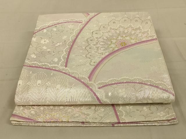 平和屋着物◎新佐賀錦 六通柄袋帯 唐織 正倉院花文 金銀糸 正絹