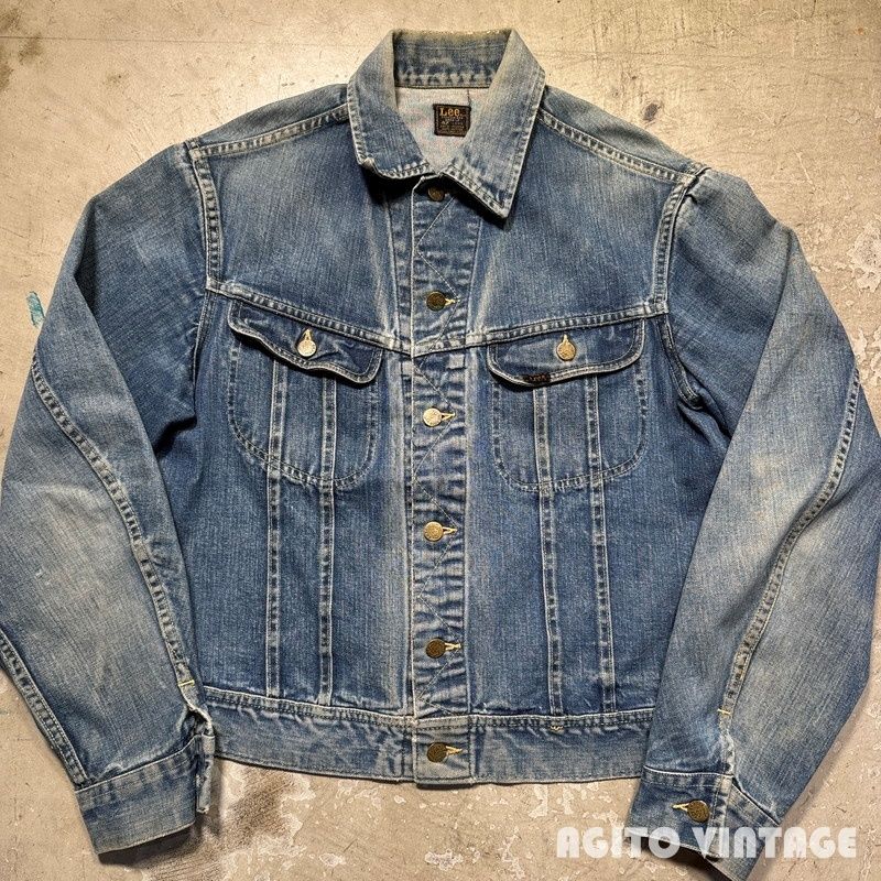 ~70's Lee 101-J デニムジャケット 黒タグ  MR有り 42 LONG USA製