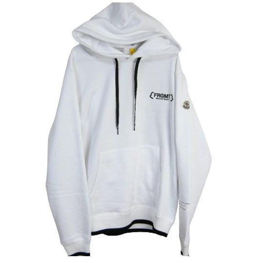 サイズS-L□新品 本物□モンクレール GENIUS FRAGMENT スウェットパーカー ホワイト メンズ - メルカリ