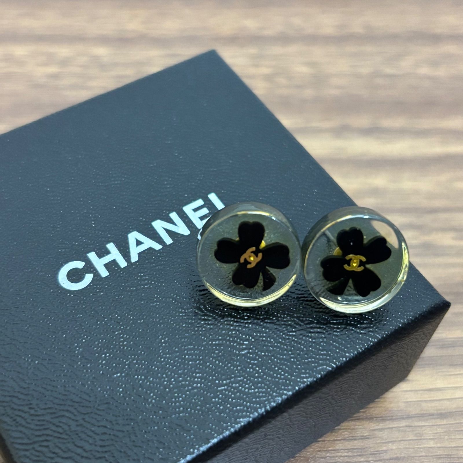 ◎ CHANEL シャネル ヴィンテージ ピアス アクセサリー クローバー 