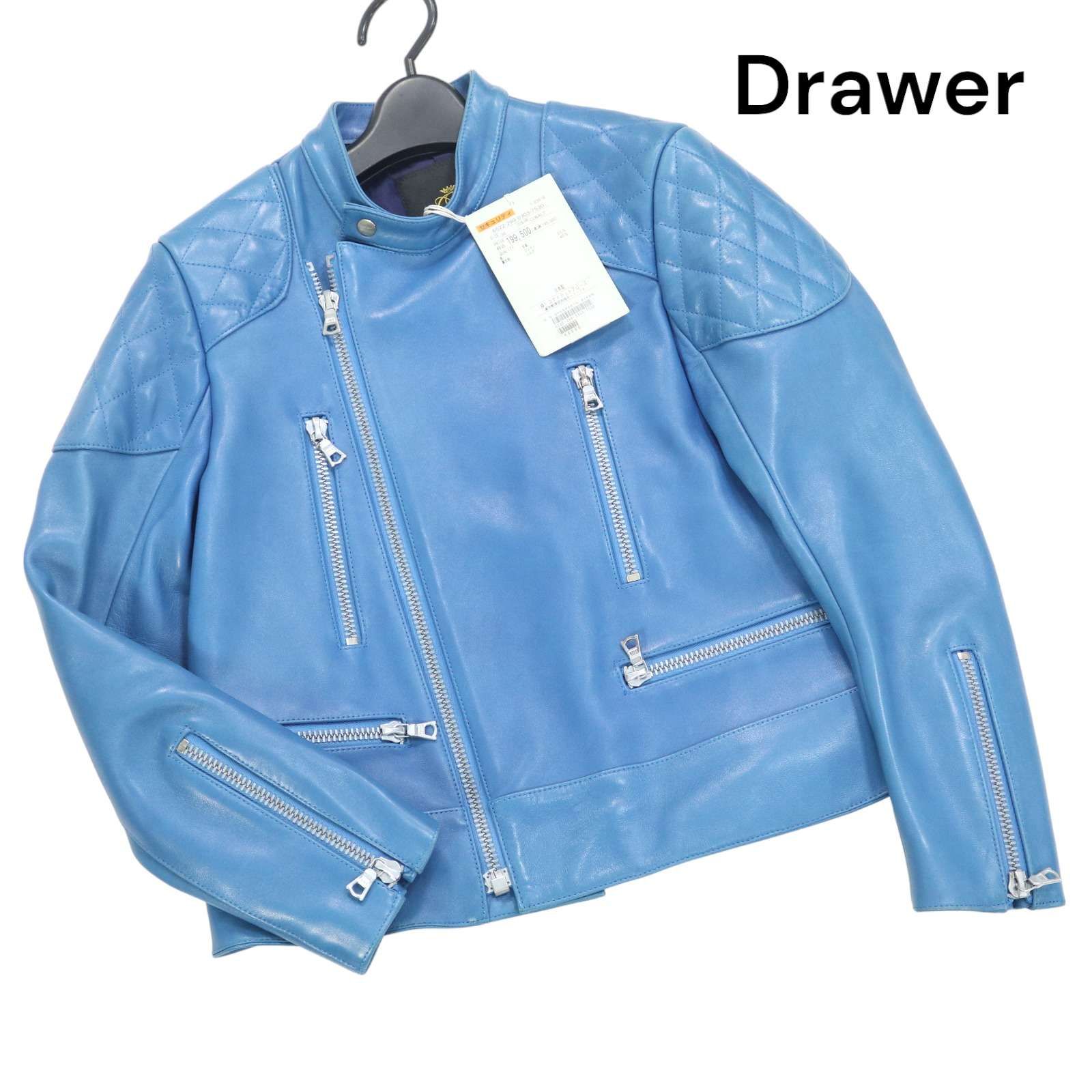新品 未使用】 Drawer ドゥロワー 羊革♪ シープスキン ラム レザー 