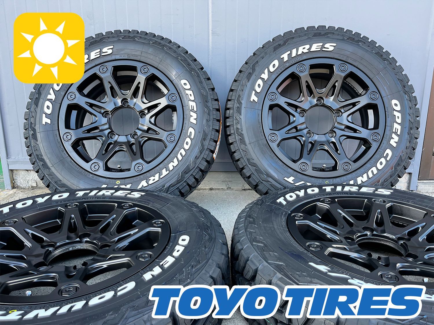 〖４本セット〗ジムニー JB23 JB64 16インチ Bounty Collection BDX08 トーヨー オープンカントリー RT 185/85R16 ホワイトレター 白文字 タイヤホイール
