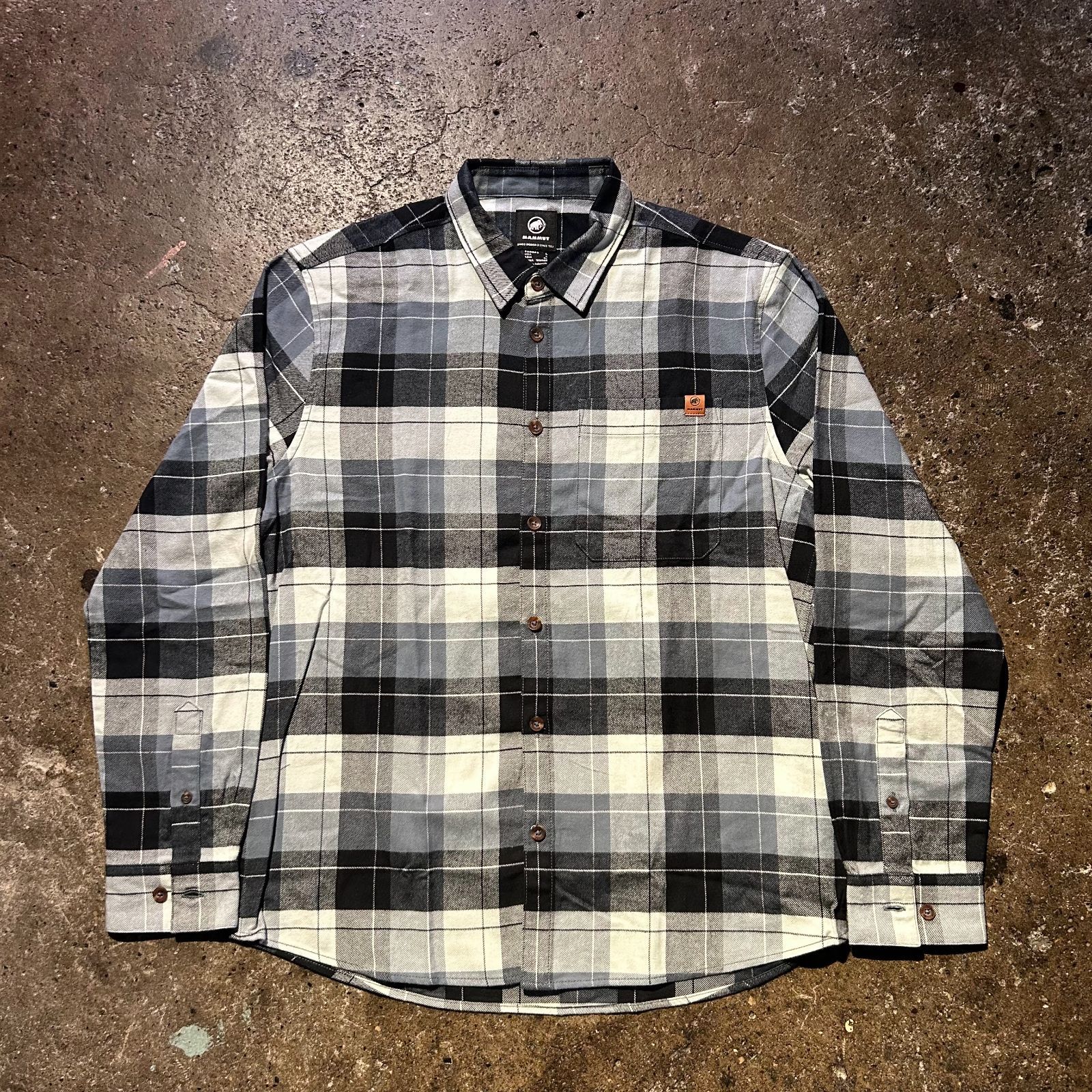 MAMMUT 25AW マムート トロバットロングスリーブシャツ アウトドア 長袖 チェック sizeXL
