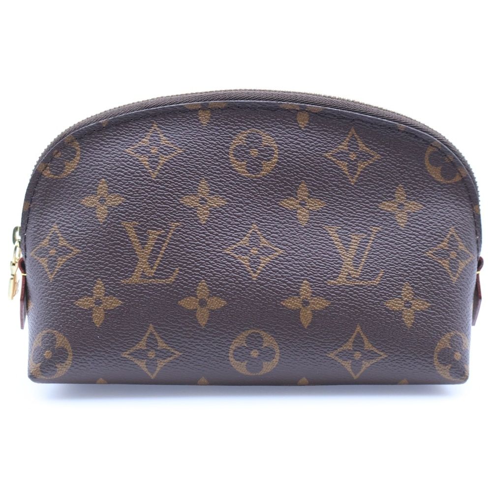 LOUIS VUITTON ルイヴィトン モノグラム ポシェットコスメティックPM レザーポーチ 小物入れ ブラウン M47515