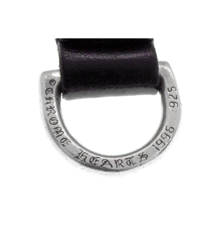 ✝️クロムハーツ『Wベルトループ クロスボタン ブラックレザー