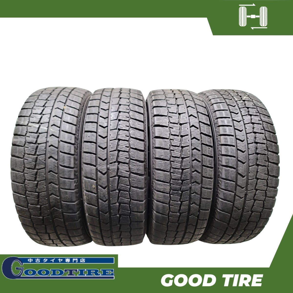 195 65R15 ダンロップ WINTER MAXX WM02 製 4本 冬用 7分山 7.5分山 タイヤ プリウス ヴォクシー セレナ ステップワゴン 6761