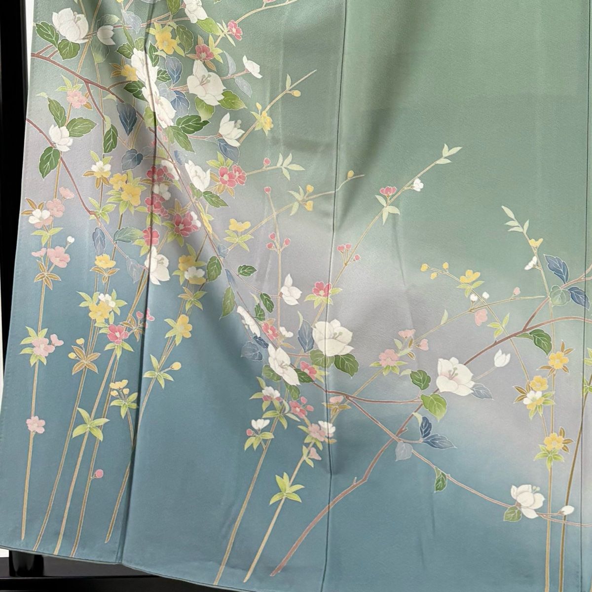 訪問着 身丈168cm 裄丈66cm M 訪問着 美品 秀品 落款 枝