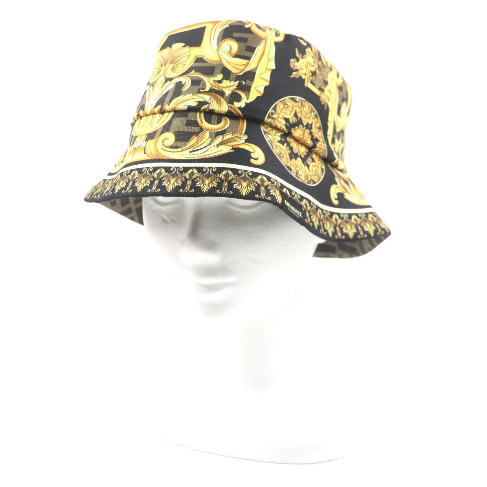 極美品▽FENDI VERSACE フェンディ ヴェルサーチ FXQ698 総柄 ズッカ柄  