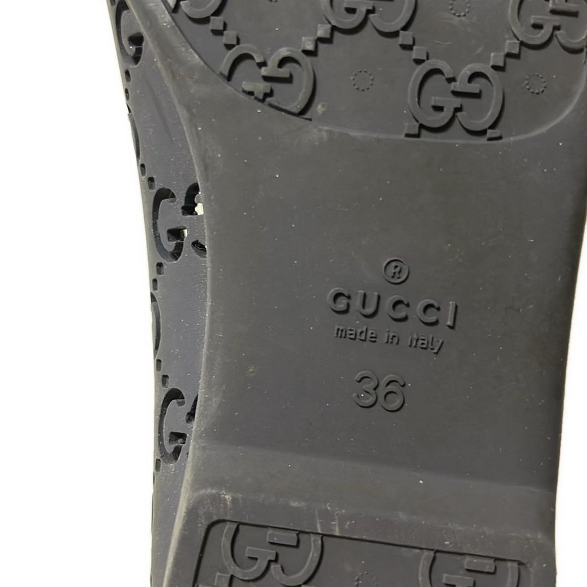 GUCCI(グッチ) フラットシューズ 36 レディース - ダーク