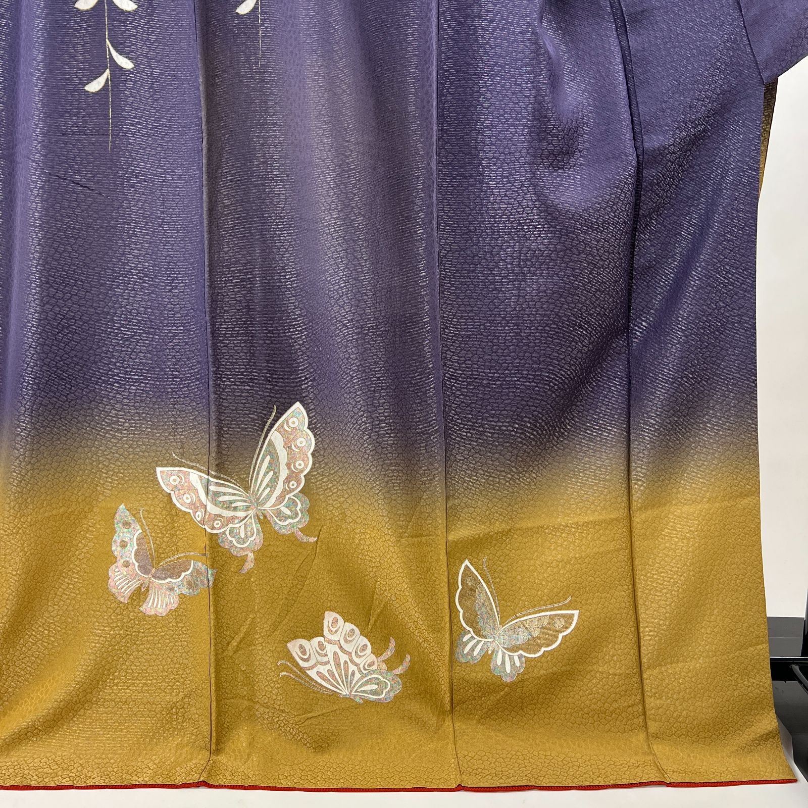 中振袖 振袖 正絹 中古品 紫色 紫 ブラウン 2S467 - メルカリ