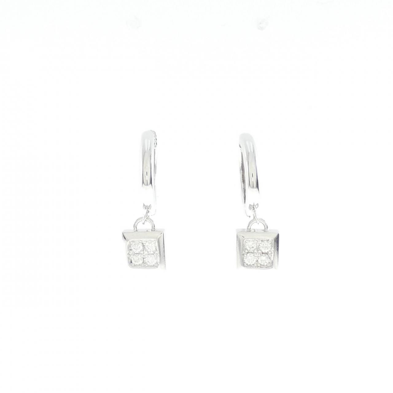 K14WG ダイヤモンド イヤリング 0.14CT