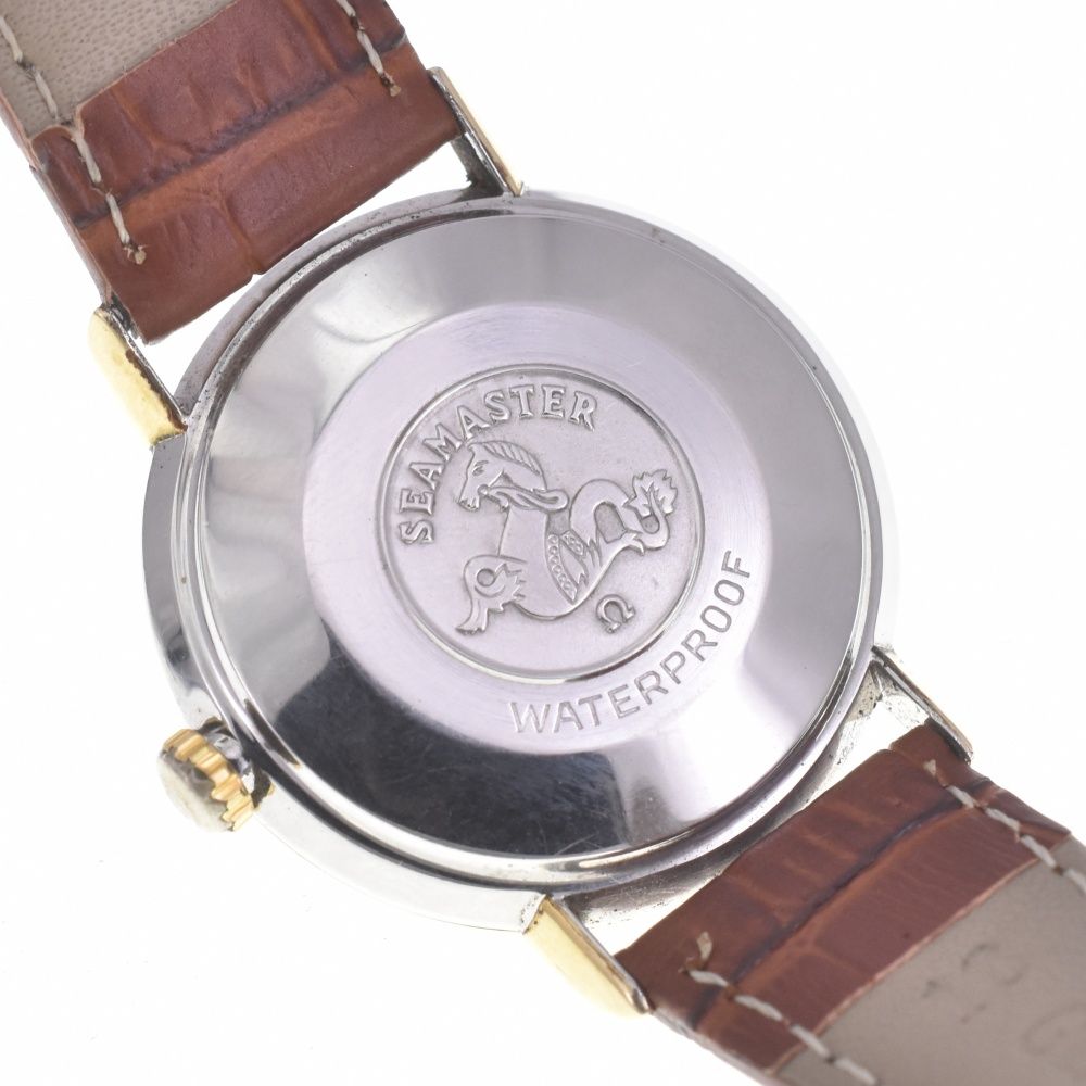 オメガ OMEGA ヴィンテージ シーマスター SS/GP/レザー 手巻き メンズ