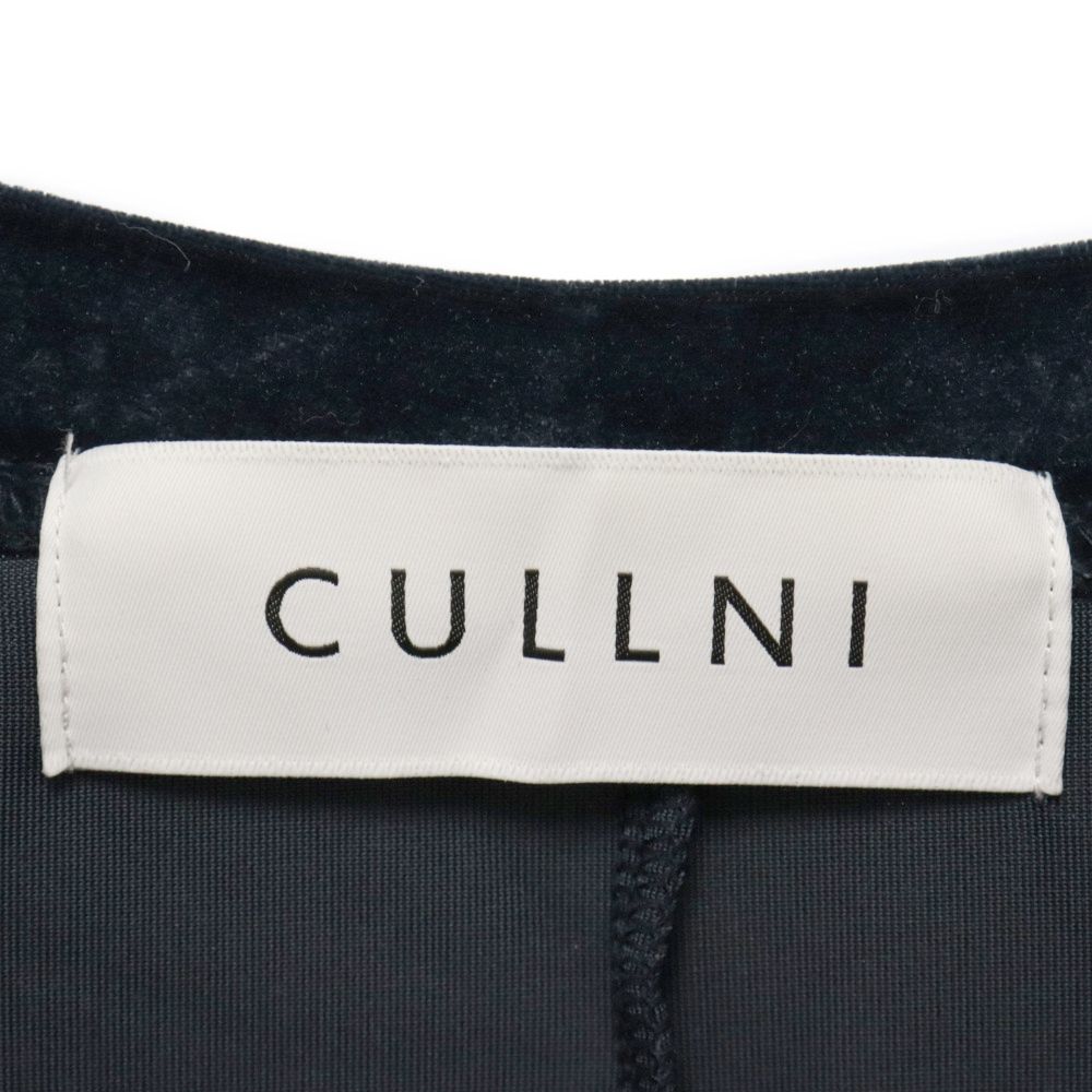 CULLNI (クルニ) 21AWサイドボタン ベロアレイヤードロングスリーブ 
