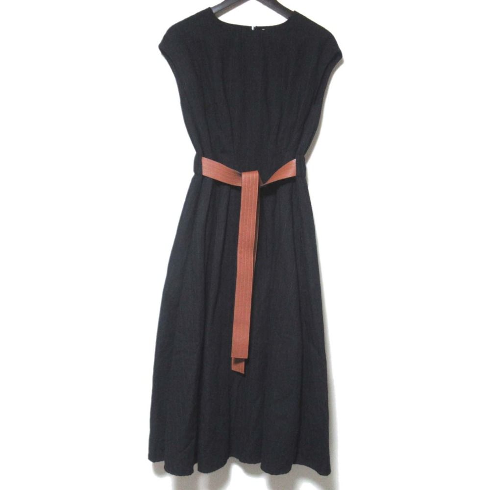 美品 21SS LOEWE ロエベ レザーベルト付き ピンストライプ柄