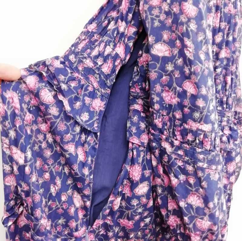 Isabel Marantイザベルマラン フローラルマキシワンピース パープル