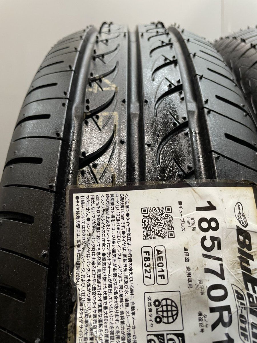 YOKOHAMA BluEarth AE-01F 185 70R14 88S 14インチ 夏タイヤ 4本 20年製 ノート アリオン プレミオ アレックス等 MTR434