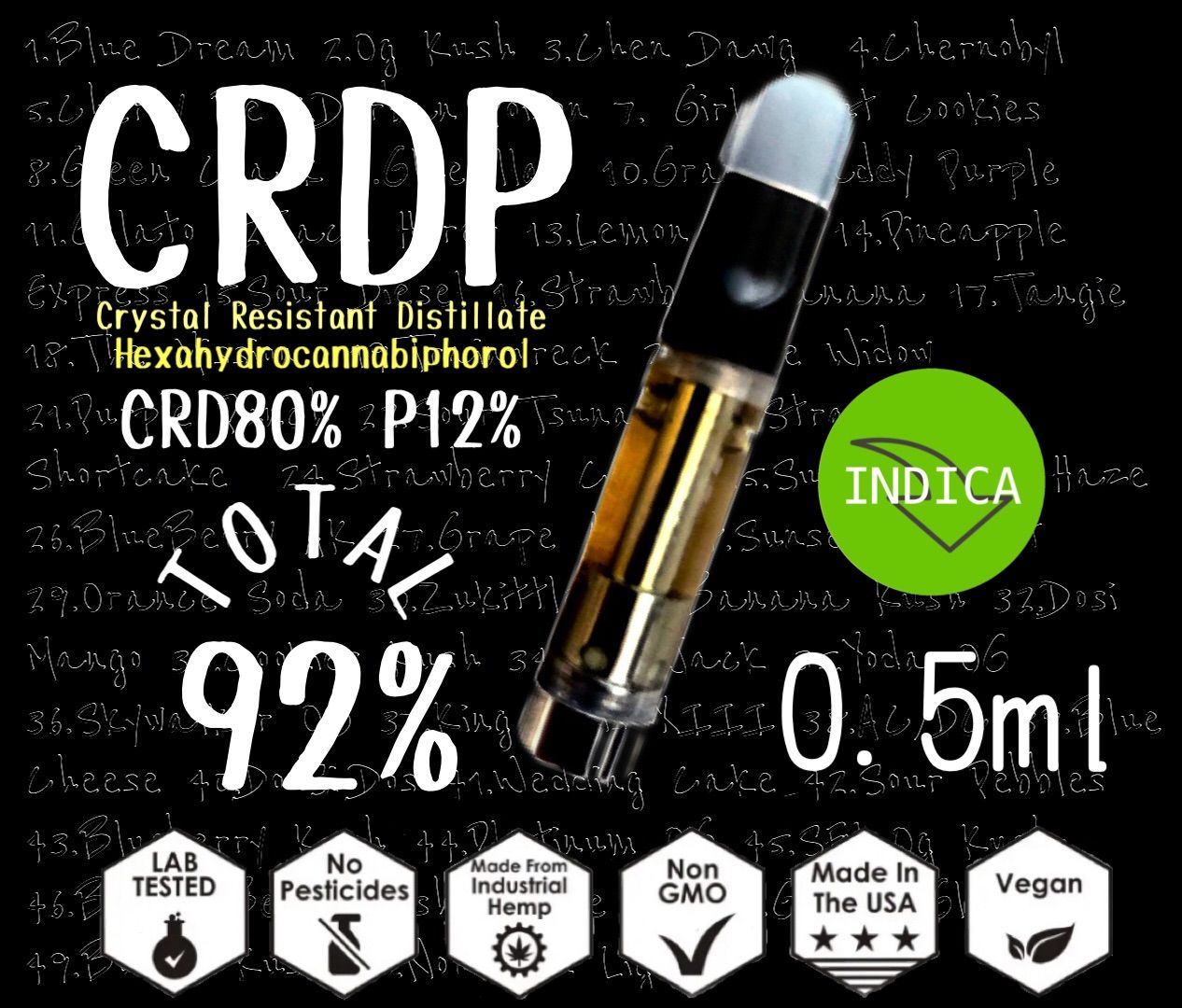 CRDPトータル95% 0.5ml Bubba Kush - リラクゼーショングッズ