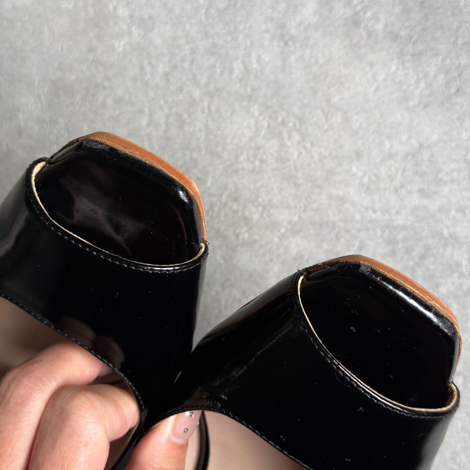 CHANEL シャネル ココマーク パテントレザー バイカラー パンプス