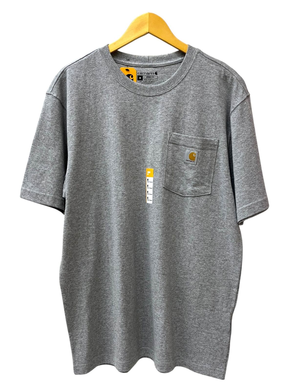 Carhartt (カーハート) Loose Fit S/S POCKET TEE ポケットTシャツ K87 M ヘザーグレー メンズ/036