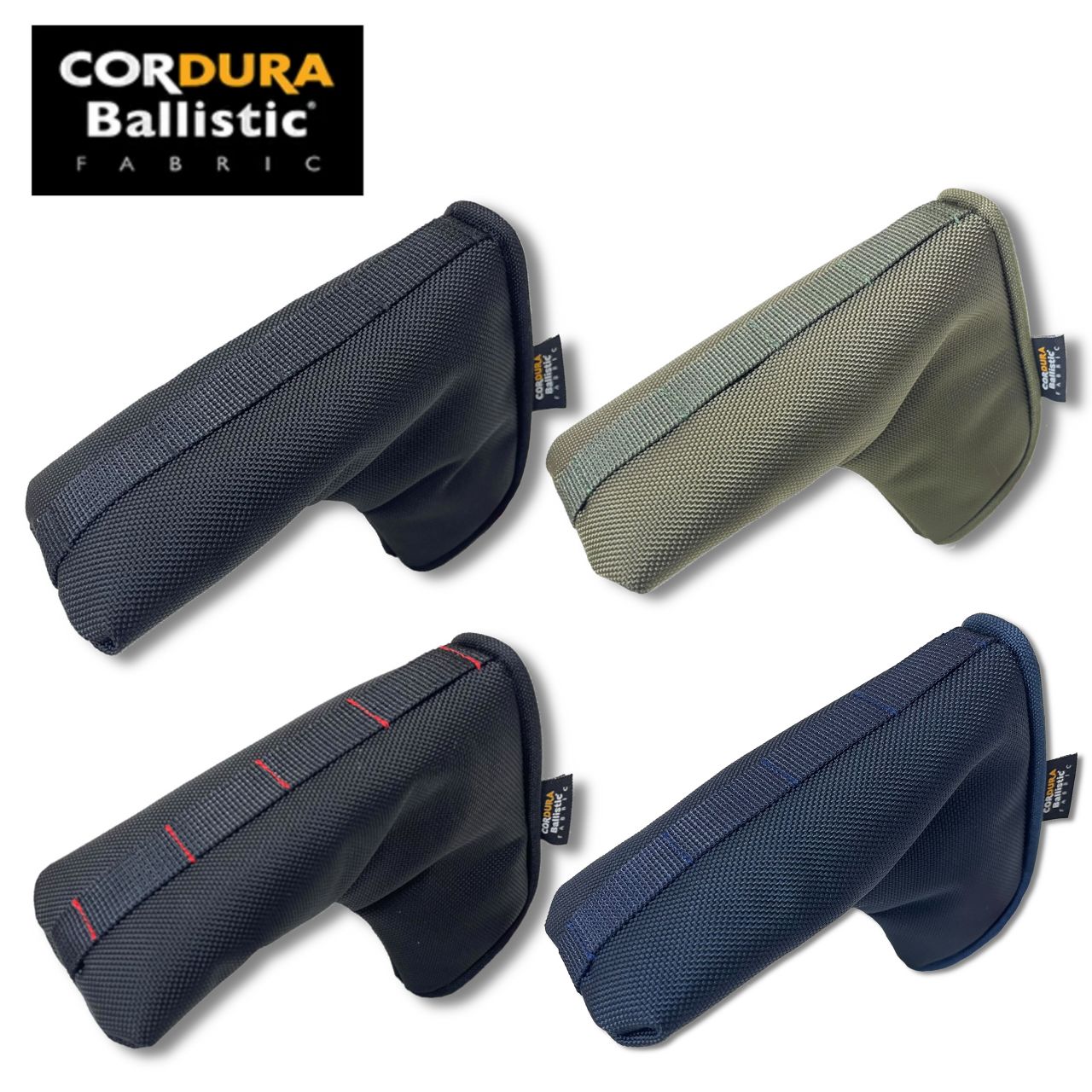 ゴルフ コーデュラ バリスティックナイロン パターカバー ヘッドカバー ピン