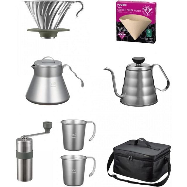 HARIO ハリオ V60 アウトドアコーヒーフルセット O-VOCF 8点セット コーヒー ギフト 贈り物 父の日