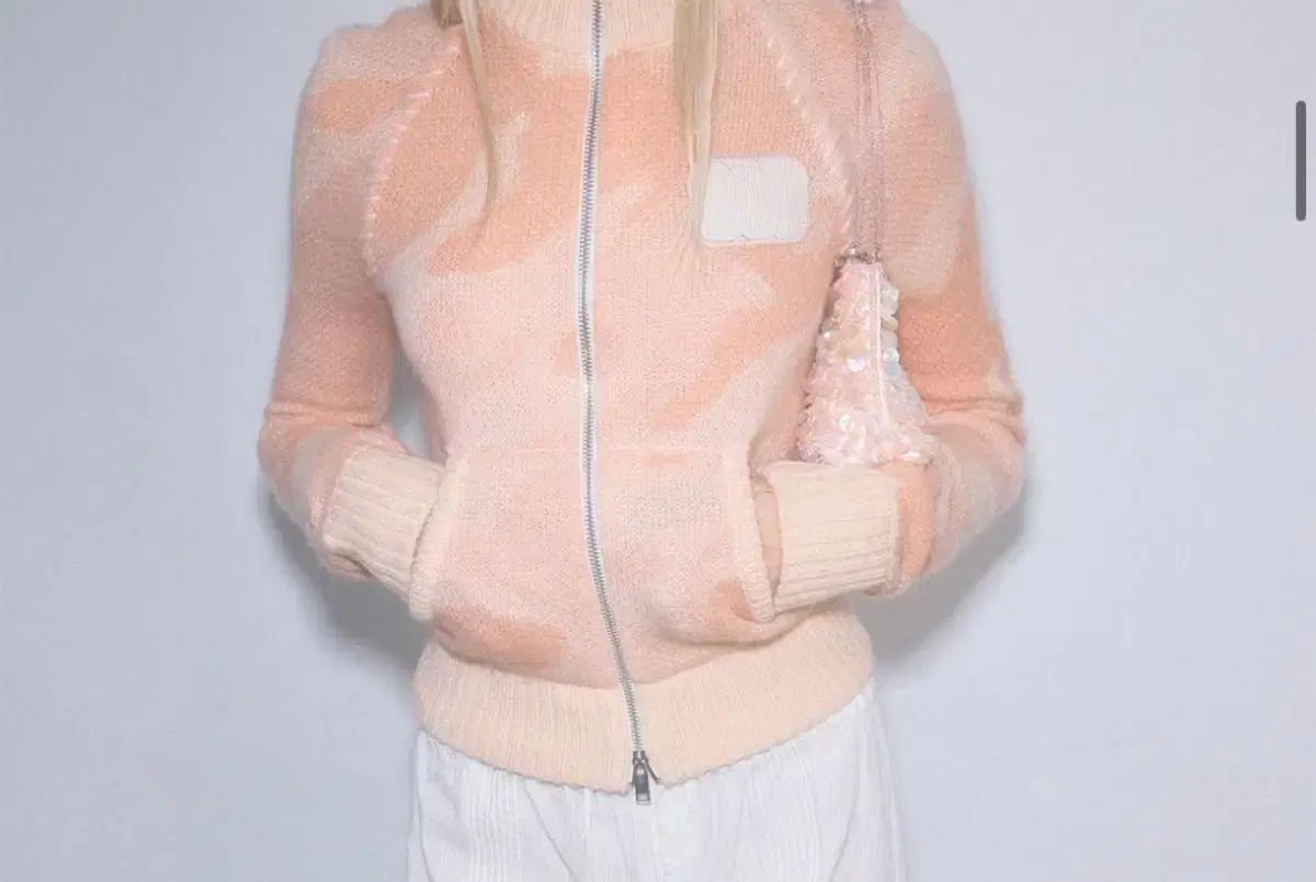 SCULPTOR スカルプター ニート ジップアップ ピーチ MUSINSA ムシンサ カーディガン タートルネック