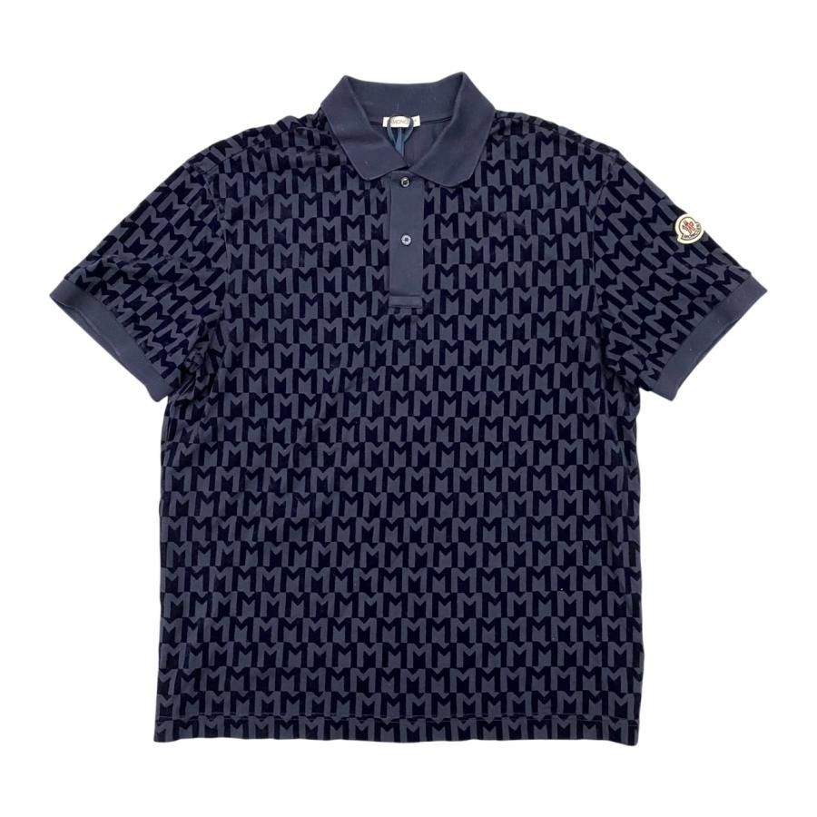 『美品』　モンクレール　ポロシャツ 送料無料 106 MONCLER モンクレール 8A00029 899UR ネイビー