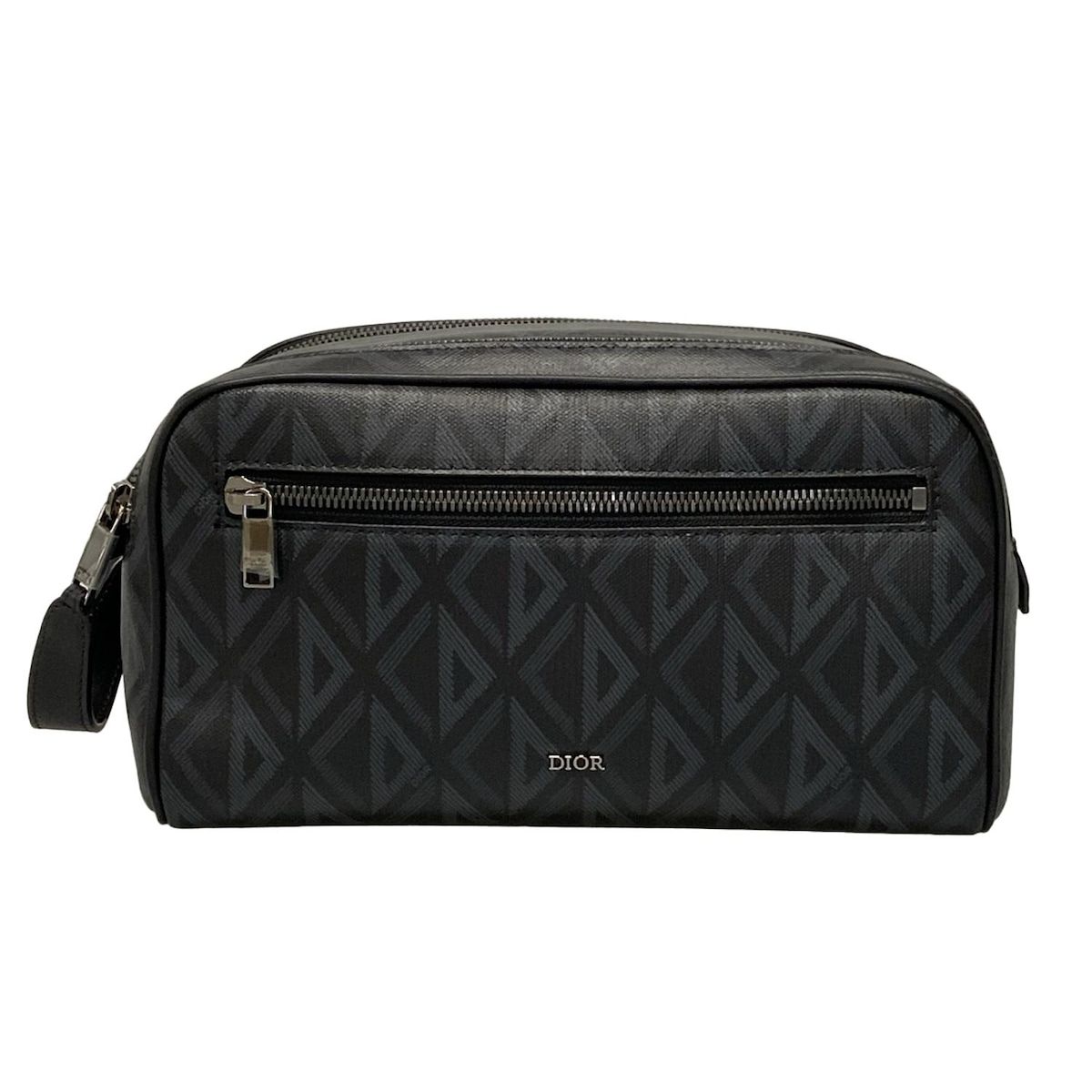 DIOR|ChristianDior ディオール|クリスチャンディオール セカンドバッグ - 黒×グレー CDダイヤモンド レザー