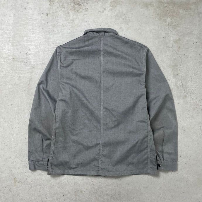 60～70年代 フレンチワークジャケット ブラックシャンブレー 黒シャン