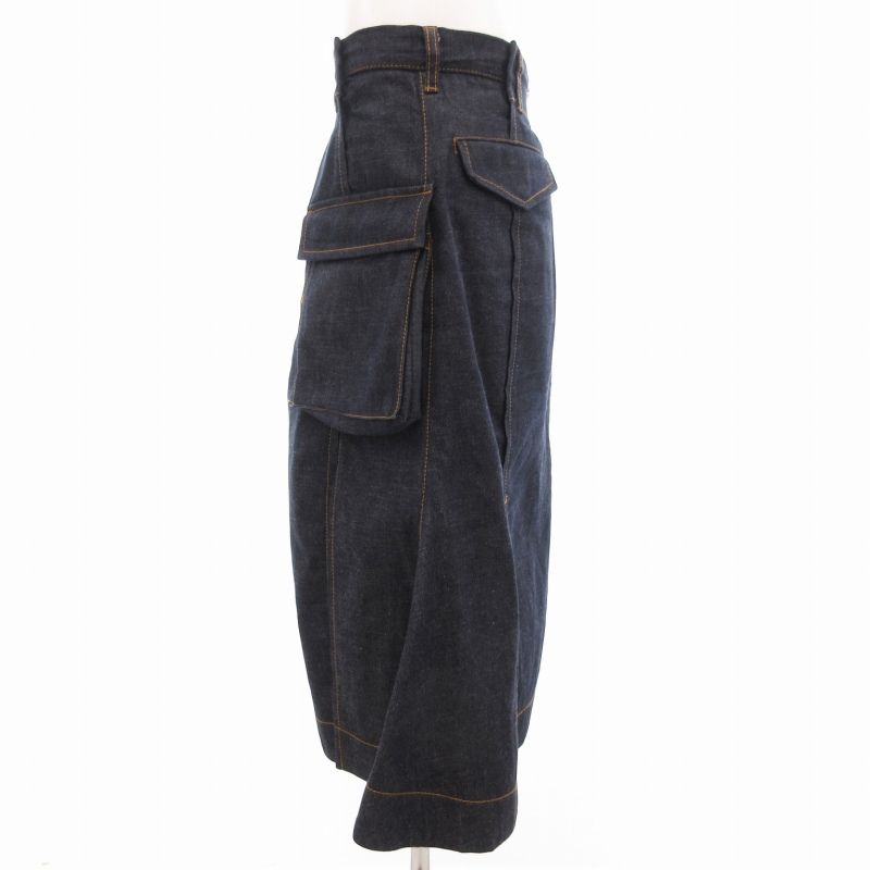 サカイ sacai 美品 24AW Denim Skirt デニムスカート スリット 