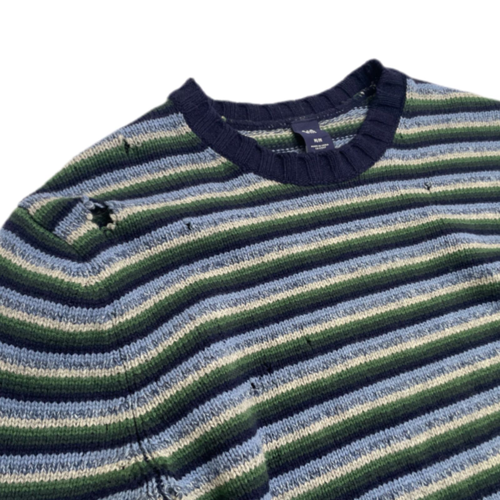 OLD GAP Damage border knit / ボーダー ニット オールドギャップ ギャップ ウール ダメージ ボロ 古着 vintage