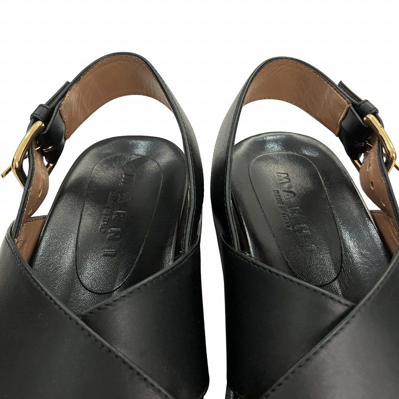 マルニ MARNI FUSSBETT フスベット クロスレザーサンダル
